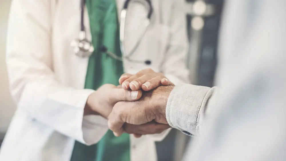 Consultation d'urologie — modèle anatomique de la vessie et de la prostate